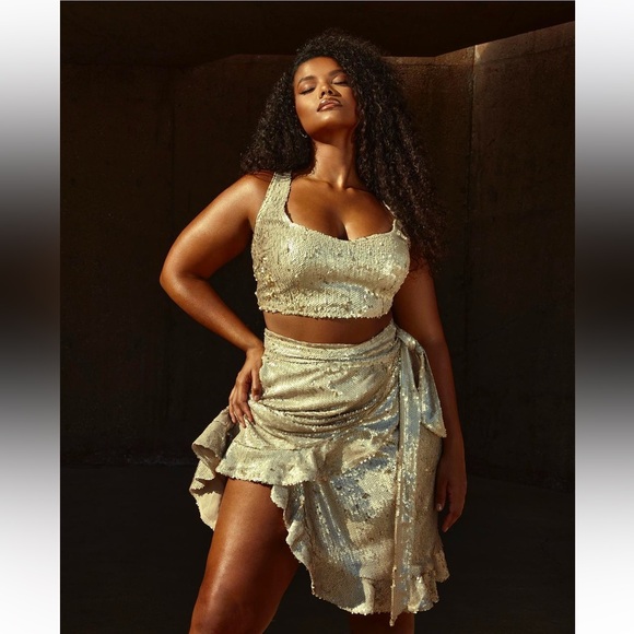 Fashion to Figure Lola sequin skirt set size 0 XL 12